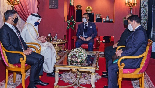 الملك محمد السادس يستقبل وزير الخارجية والتعاون الدولي الإماراتي