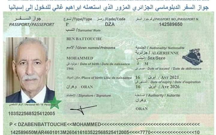 بأمر من سفير الجزائر في مدريد، “بن بطوش” زعيم “بوليساريو” يوقع على استلام استدعاء  المثول أم أمام القضاء الاسباني