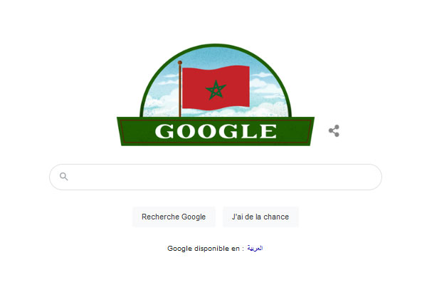 محرك البحث “غوغل” يحتفل بعيد استقلال المغرب
