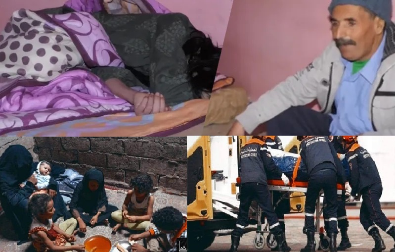 نقل عائلة جزائرية ضمنها 7 أطفال إلى المستشفى  ووفاة الأم بسبب الفقر والجوع