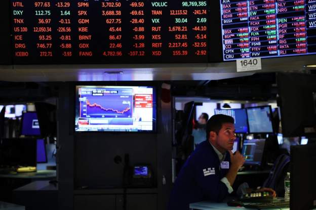 انخفاض حاد في جميع أسواق الأسهم وتنامي المخاوف من ركود عالمي