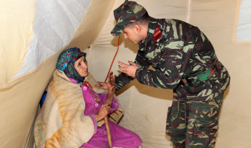 القوات المسلحة الملكية تنشئ ثلاث مستشفيات عسكرية ميدانية بأقاليم أزيلال والحوز وميدلت