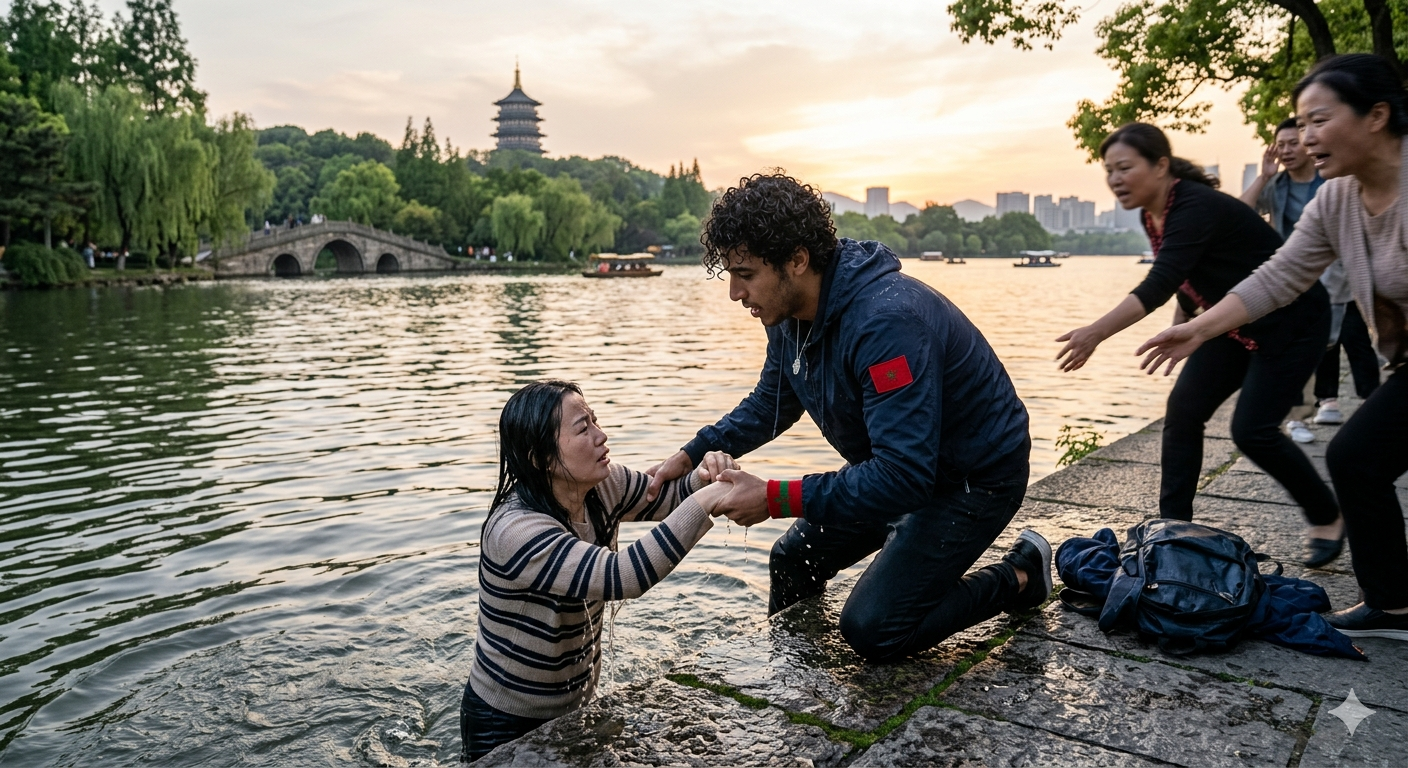 الناطقة باسم وزارة الخارجية الصينية: “أنقذ طالب مغربي امرأة كانت تغرق في بحيرة بمدينة ‘هانغتشو’، ثم غادر المكان بهدوء. إنسانية بلا حدود.”