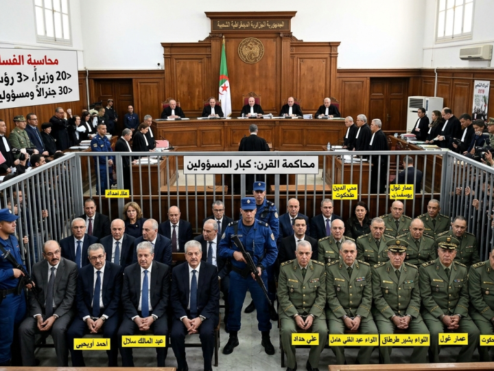 أرقام الجزائر القياسية: سجن أكثر من 20 وزيراً و3 رؤساء حكومات، ووزراء هاربون، وسجن ومتابعة 40 جنرالاً وعشرات الضباط واغتيال رئيس الدولة وعدد من الجنرالات