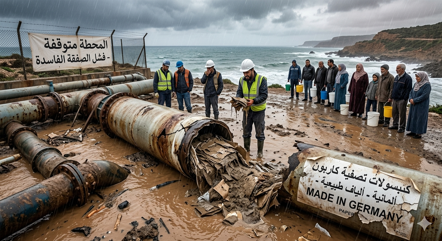 فضائح الجزائر، مشاريع محطات التحلية الفاشلة: صفقات فاسدة، وبدل حل معضلة العطش، زادوهم مياه ممزوجة بالأتربة والطمي الطيني الذي جرفته السيول إلى البحر