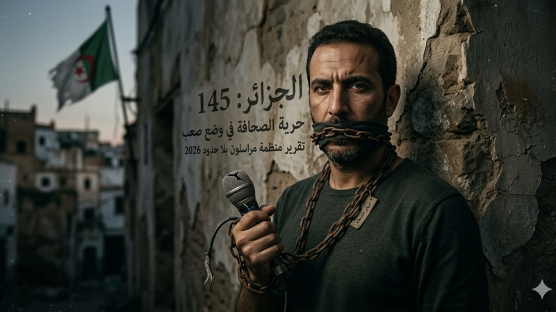 مؤشر حرية الصحافة العالمي لعام 2026: الجزائر في المنطقة الحمراء تحتل المرتبة 145 من أصل 180 دولة، تقرير أسود حيث  تعيش الصحافة وضعا صعبا وخطيرا