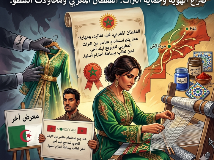 فضيحة لصوص التراث بفرنسا: ورقة عليها جملة بسيطة أرعبت اللصوص وطالبتهم باحترام هوية وأصل المنتوجات المغربية المعروضة بطريقة خبيثة في رواق جزائري