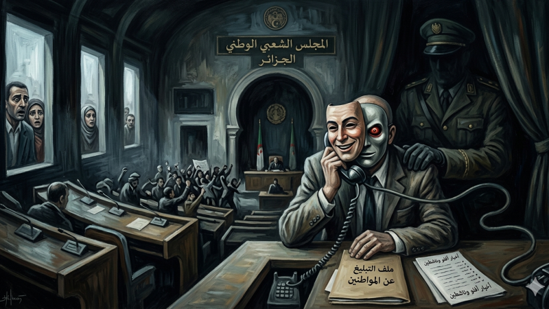 صدق أو لا تصدق، يحدث هذا في الجزائر: نائب برلماني يشتغل مخبرا للنظام العسكري، يراقب منشورات مواطنيه على فيسبوك ويشي بمن ينتقد الأوضاع الإجتماعية