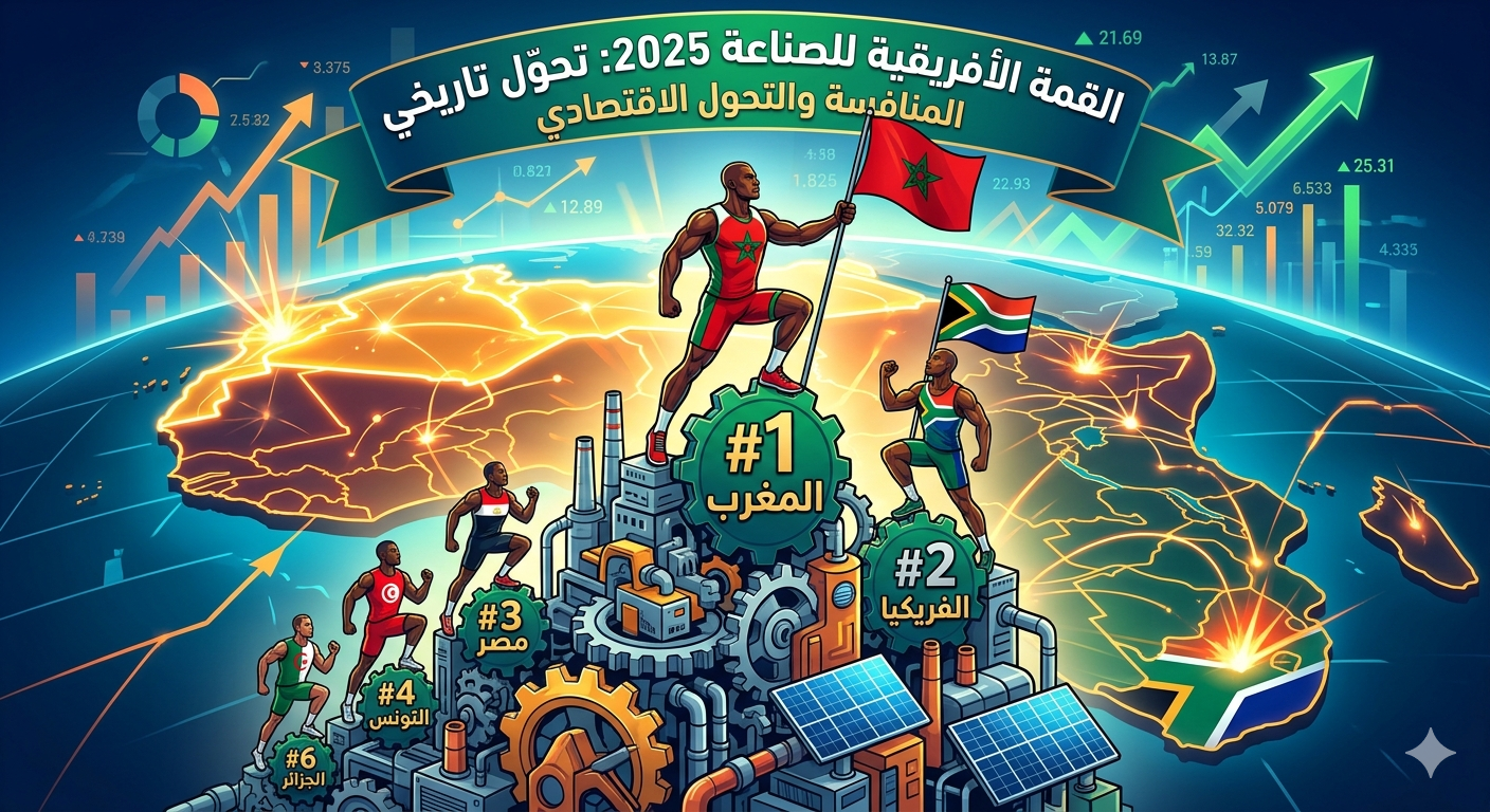 صعود المغرب إلى صدارة مؤشر التصنيع الأفريقي واضعا حدا لهيمنة جنوب أفريقيا التي استمرت لقرابة عقد ونصف، يصيب نظام الجزائر بهيستيرسيا وسعار كلبي