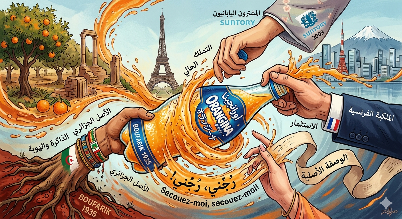 بحثا عن هوية مفقودة، الجزائر تطالب فرنسا باسترجاع شركة مشروب “أورنجينا” الفرنسية التي ولدت في الجزائر الفرنسية سنة 1935 قبل أن يبيعها صاحبها لشركة يابانية في2009