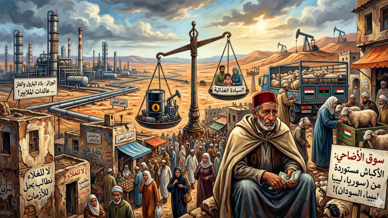 الجزائر المنهارة فاقدة السيادة الغذائية تستورد أكباش الأضاحي من سوريا الجريحة وليبيا التائهة والسودان المنكوبة…، وكذلك من دول أوروبية وأمريكية 