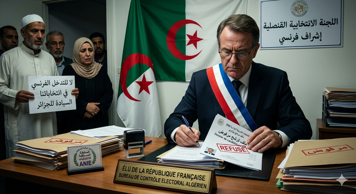 فضيحة تاريخية ومدوية لا توصف، الجزائر أصبحت فرنسية: عندما يتحكم في انتخابات جزائرية وتنظيمها من قبل مُنتخب في الجمهورية الفرنسية بمباركة السلطات الجزائرية