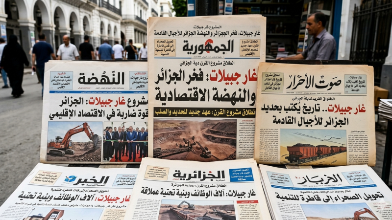 هكذا تورط الإعلام الجزائري في خداع الشعب وتدجينه عبر التهليل للنظام العسكري الجزائري والتسويق لكذبة القرن وتضخيم مشروع سراب تبدد دخانه في رمال صحراء قاحلة قفراء