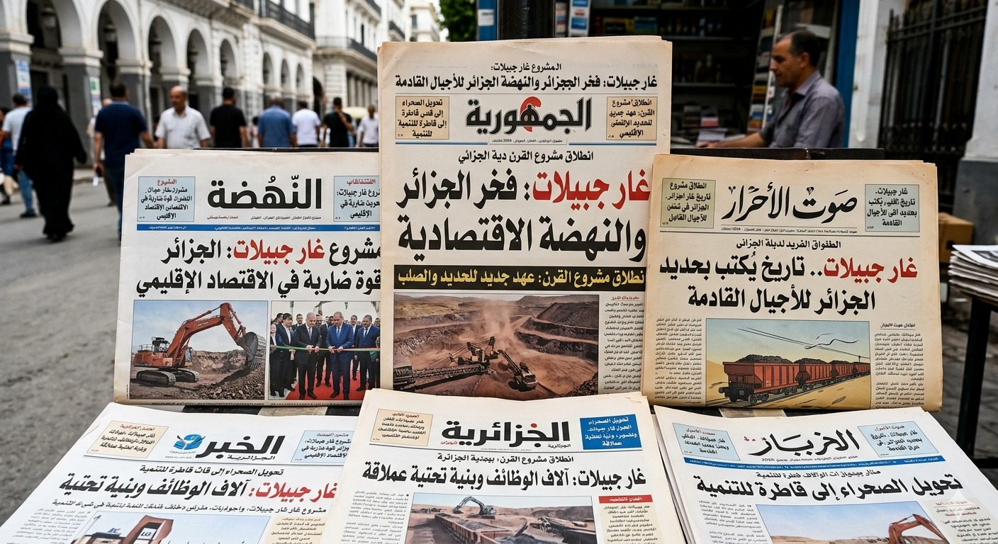 هكذا تورط الإعلام الجزائري في خداع الشعب وتدجينه عبر التهليل للنظام العسكري الجزائري والتسويق لكذبة القرن وتضخيم مشروع سراب تبدد دخانه في رمال صحراء قاحلة قفراء