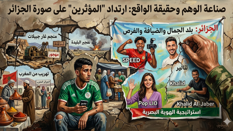 الجزائر: حماقات النظام العسكري وفشل ذريع في دعوة المؤثرين لتجميل صورة الجزائر وتسويقها، فتحولت إلى تشويهها ونشر غسيلها وفضح سياسة عسكرها