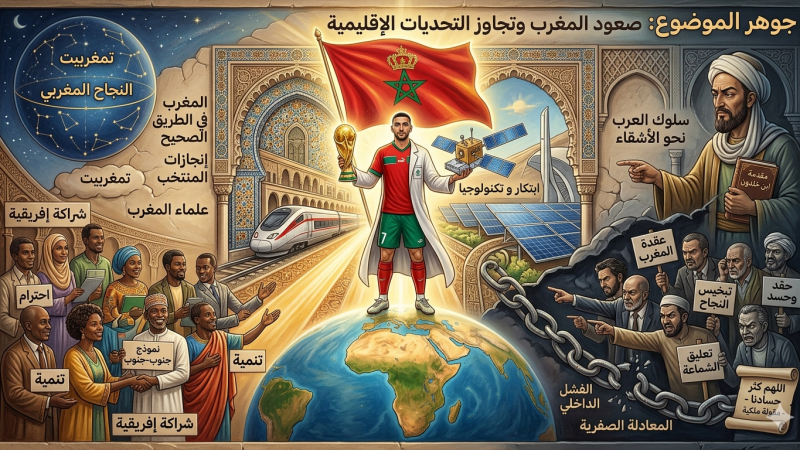 عقدة المغرب تفجر قلوب الحاسدين الحاقدين وتنزع عن كلابها الكمامات وترفع نباحها في الصحاري: لكن رغم عويل الكلاب المسعورة، قطار البراق المغربي يحلق في السماوات