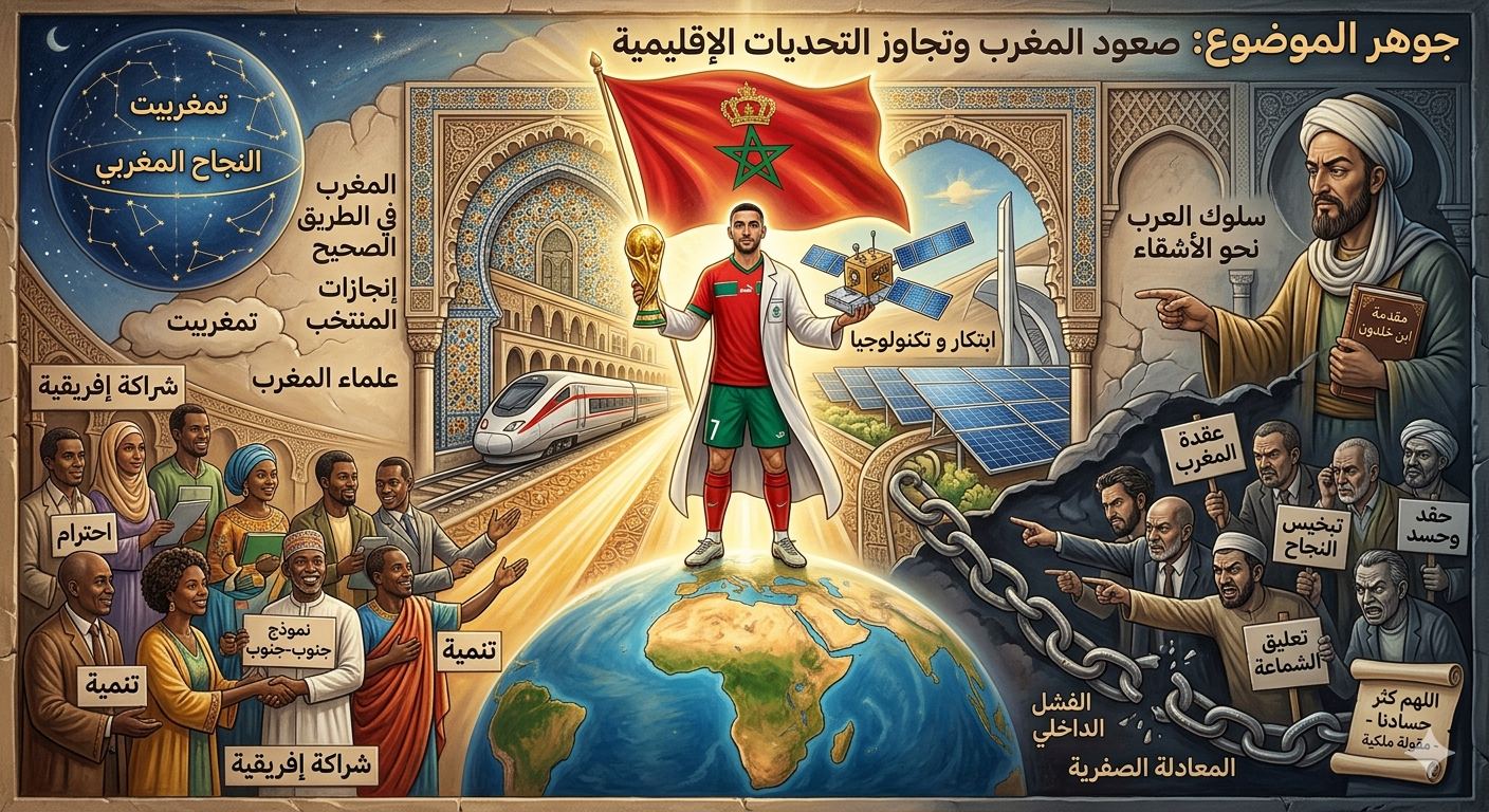 عقدة المغرب تفجر قلوب الحاسدين الحاقدين وتنزع عن كلابها الكمامات وترفع نباحها في الصحاري: لكن رغم عويل الكلاب المسعورة، قطار البراق المغربي يحلق في السماوات