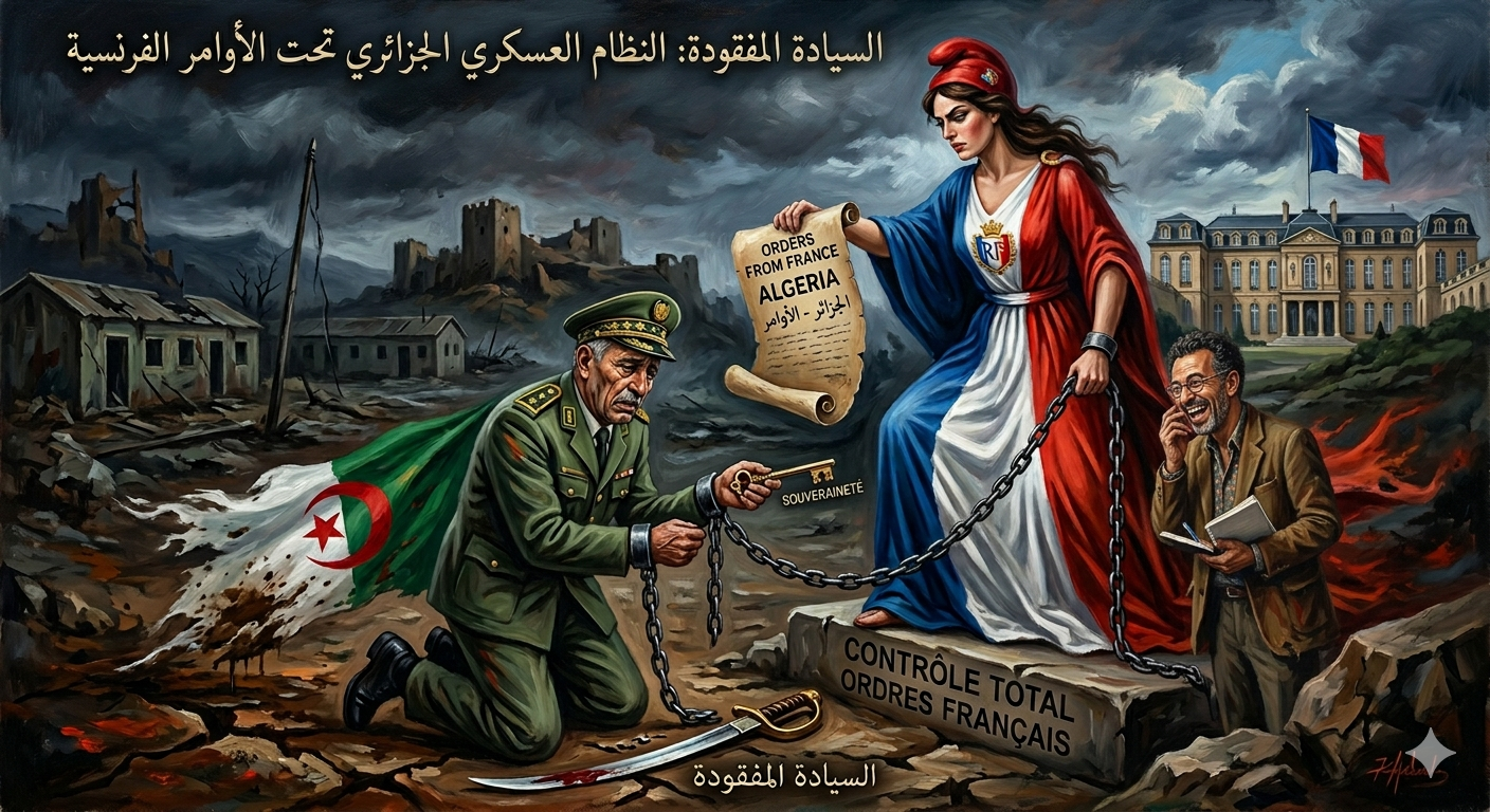 المغرب دولة مؤسسات تضمن سيادته الكاملة بتطبيق أحكام قوانين عدالته، مقابل دولة حظيرة بدون سيادة ينفذ نظامها أوامر أسياده الأوروبين، خاضعا خانعا مذموما مدحورا