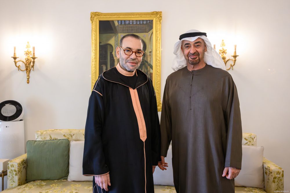 الملك محمد السادس يزور  الشيخ محمد بن زايد في مقر  إقامته بالرباط