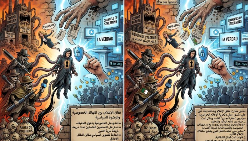 انتقاد الرئيس الأرجنتيني الحاد لإعلامه الشاذ الملقب ب”إعلان القمامة” ينطبق تماما على “الكيان الإعلامي” الجزائري الفاسق والفاسد، الملقب ب”إعلام الزيڭو” (قناة الصرف الصحي)