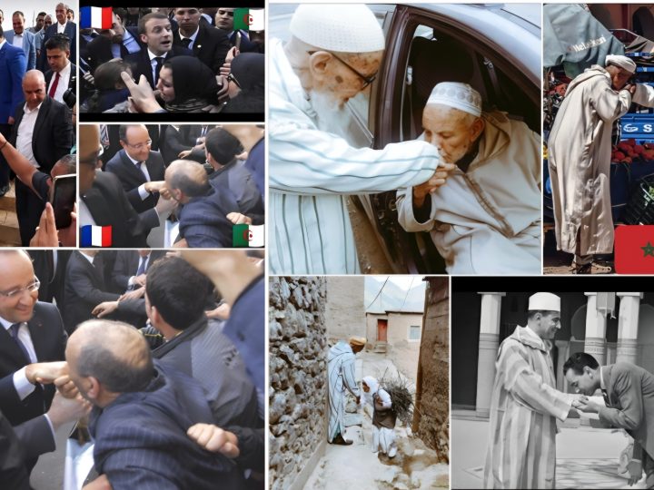 في الثقافة المغربية، تقبيل يد الوالدين أو كبار السن والملك، من مكارم الأخلاق والبر والوقار واعتراف بالحكمة ورد للجميل، وفي الحظيرة تملقا وخنوعا واستلابا نفسيا ومذلة وفقدانا للكرامة