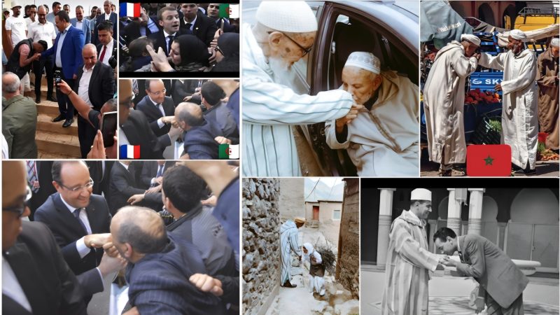 في الثقافة المغربية، تقبيل يد الوالدين أو كبار السن والملك، من مكارم الأخلاق والبر والوقار واعتراف بالحكمة ورد للجميل، وفي الحظيرة تملقا وخنوعا واستلابا نفسيا ومذلة وفقدانا للكرامة
