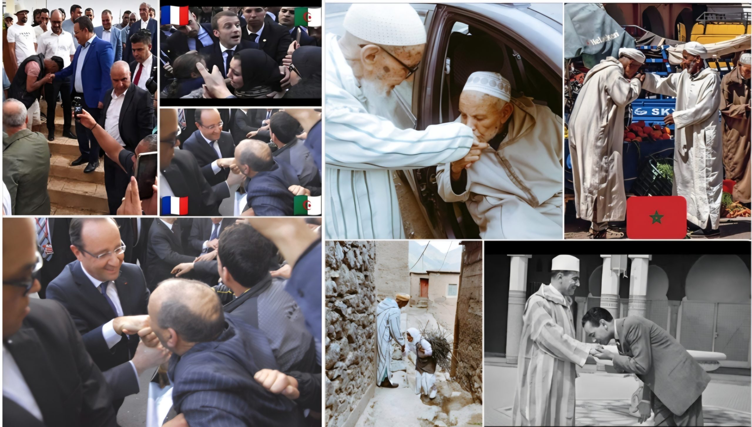 في الثقافة المغربية، تقبيل يد الوالدين أو كبار السن والملك، من مكارم الأخلاق والبر والوقار واعتراف بالحكمة ورد للجميل، وفي الحظيرة تملقا وخنوعا واستلابا نفسيا ومذلة وفقدانا للكرامة