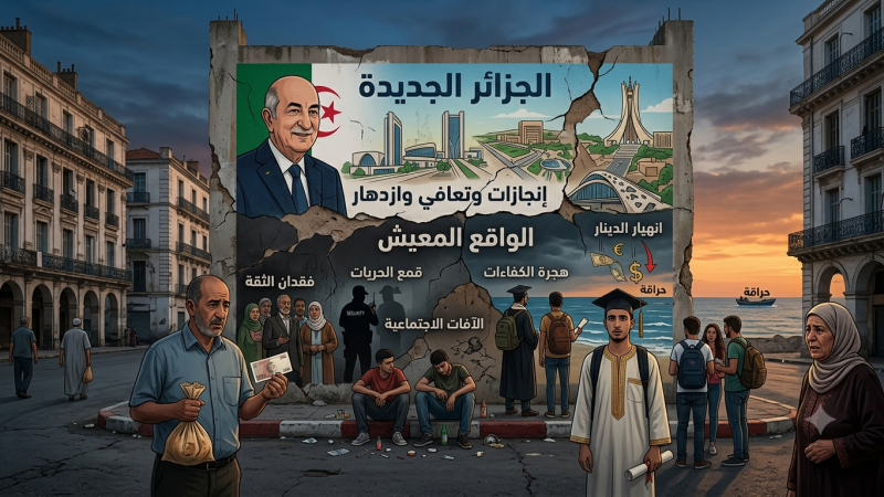 الجزائر: الاحتقان الداخلي وتصدع المؤسسات: أين تتجه “الجزائر الجديدة”؟