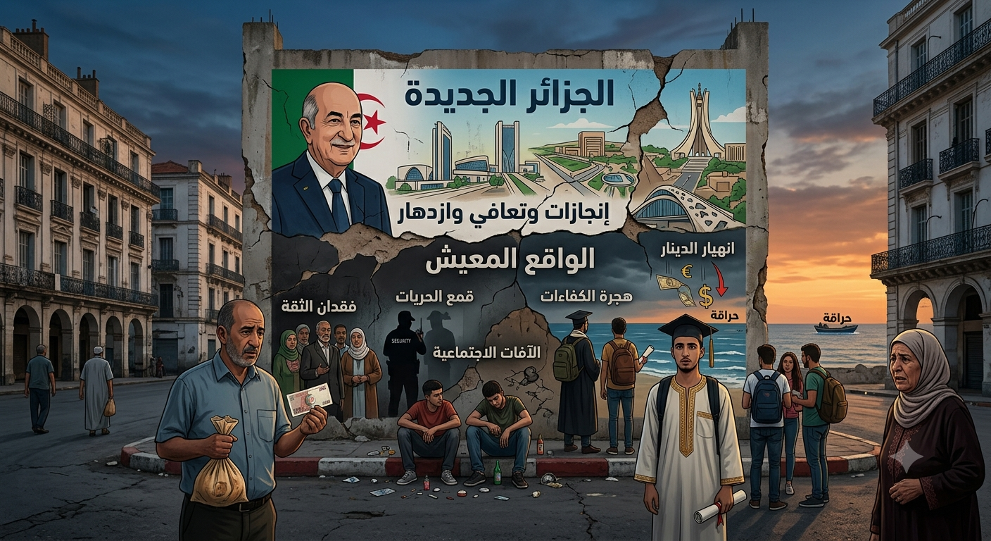 الجزائر: الاحتقان الداخلي وتصدع المؤسسات: أين تتجه “الجزائر الجديدة”؟