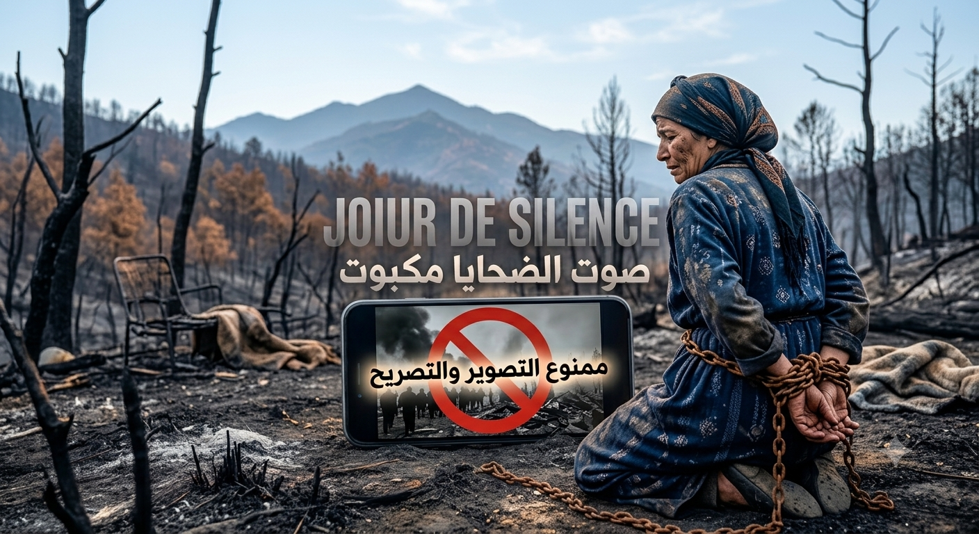 الْجَزَائِرُ تُجَرِّمُ نَشْرَ أَوْ تَوْثِيقَ ضَحَايَا الْحَرَائِقِ: حِمَايَةٌ لِكَرَامَةِ الضَّحَايَا أَمْ تَكْمِيمٌ لِلْأَفْوَاهِ وَإِخْفَاءٌ لِلْحَقَائِقِ؟ أَوْ عِنْدَمَا يُمْنَعُ الْمُوَاطِنُ الْجَزَائِرِيُّ الْمَكْلُومُ مِنْ نَعْيِ ضَحَايَاهُ