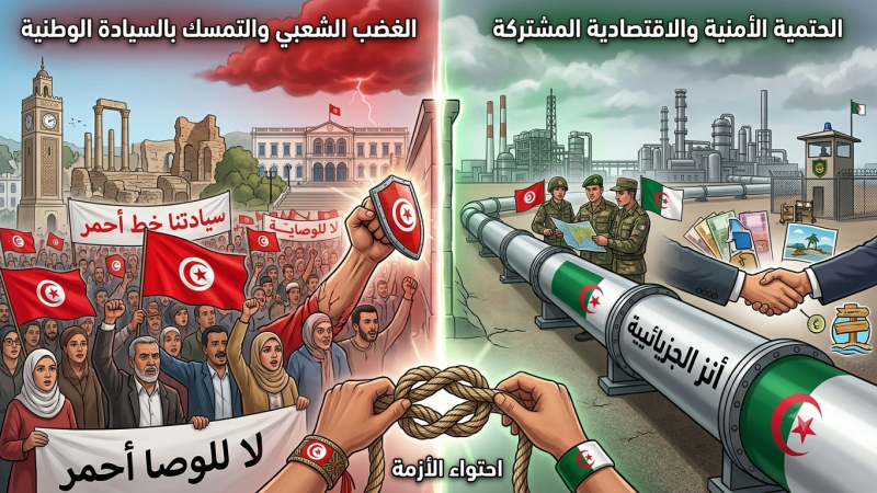 بين غضب الشارع التونسي وحتمية الجغرافيا: عندما تتفوق البراغماتية على الانفعال.. لماذا اختارت تونس “الصمت الدبلوماسي” مع جارتها الكبرى؟