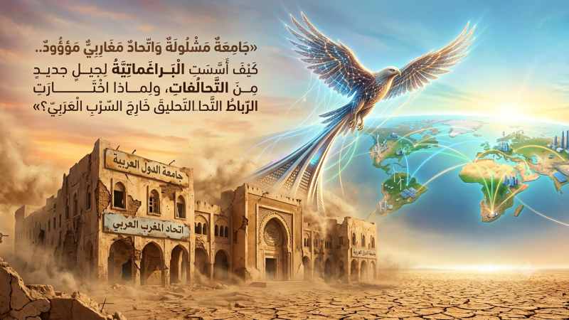  جَامِعَةٌ عَرَبِيِّةٌ مَشْلُولَةٌ وَاتِّحَادٌ مَغَارِبِيٌّ مَوْؤُودٌ… كَيْفَ أَسَّسَتِ الْبَرَاغْمَاتِيَّةُ لِجِيلٍ جَدِيدٍ مِنَ التَّحَالُفَاتِ، وَلِمَاذَا اخْتَارَتِ الرِّبَاطُ التَّحْلِيقَ خَارِجَ السِّرْبِ الْعَرَبِيِّ؟