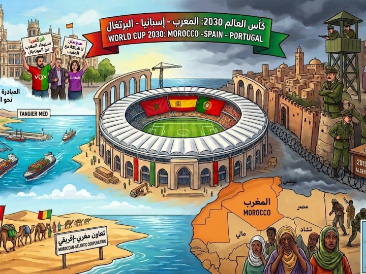 زَوْبَعَةٌ فِي مَدْرِيدَ وَتَخَبُّطٌ فِي الْمُرَادِيَّةِ: النِّظَامُ الْجَزَائِرِيُّ الْمَهْوُوسُ بِنَجَاحَاتِ الْمَغْرِبِ، يَكتَرِي أَحْزَابَ إِسْبَانِيَا “فُوكْس” الْيَمِينِيَّ وَ”بُودِيمُوس” وَ”سُومَار” الْيَسَارِيَّيْنِ وَيُوَظِّفُهَا لِمُهَاجَمَةِ الْمَغْرِبِ
