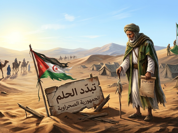 خِطَابُ الْوَدَاعِ لِزَعِيمِ جَبْهَةِ الْبُولِيسَارْيُو وَاعْتِرَافٌ بِانْهِيَارِ وَتَبْدِيدِ حُلْمِ “الْجُمْهُورِيَّةِ الصَّحْرَاوِيَّةِ”: نِهَايَةُ الْأَوْهَامِ.. مَاذَا يَكْشِفُ “خِطَابُ الْيَأْسِ” لِزَعِيمِ الْبُولِيسَارْيُو؟