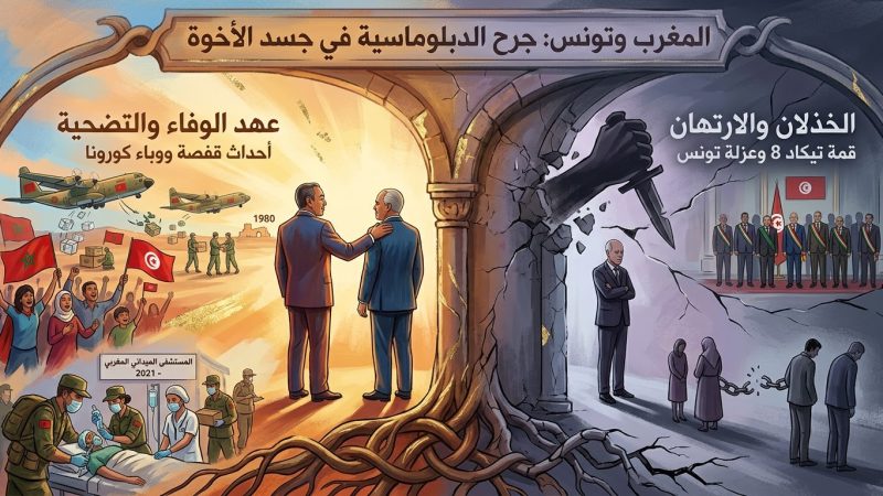 تُونِسُ وَالْمَغْرِبُ.. حِينَ تَطْعَنُ الْحِسَابَاتُ السِّيَاسِيَّةُ قَلْبَ الْأُخُوَّةِ التَّارِيخِيَّةِ: مِنْ أَحْدَاثِ قَفْصَةَ إِلَى الْمُسْتَشْفَى الْمَيْدَانِيِّ لِكُورُونَا.. هَلْ نَسِيَ النِّظَامُ التُّونِسِيُّ تَضْحِيَاتِ الْمَغْرِبِ؟