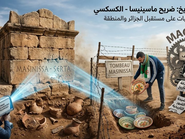 فَضِيحَةٌ تَارِيخِيَّةٌ لِقَبْرِ “مَاسِينِيسَا” فِي قُسَنْطِينَةَ كَشَفَتْهَا تِقْنِيَاتُ الْأَشِعَّةِ الْأَلْمَانِيَّةِ: لَجَأَتِ الْجَزَائِرُ إِلَى حِيلَةٍ دَنِيئَةٍ عَبْرَ دَسِّ أَوَانٍ فَخَّارِيَّةٍ فِي ضَرِيحٍ أَثَرِيٍّ لِمُحَاوَلَةِ سَرِقَةِ طَبَقِ “الْكُسْكُسِ”
