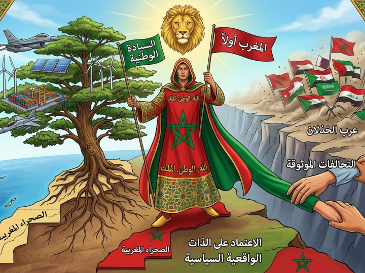 الْمَغْرِبُ أَوَّلًا.. سِيَادَةُ الْقَرَارِ وَوَاجِبُ حِمَايَةِ الْوَطَنِ فِي زَمَنِ خِذْلَانِ “الْأَشِقَّاءِ”: سُقُوطُ وَرَقَةِ التُّوتِ.. لِمَاذَا يَحِقُّ لِلْمَغْرِبِ أَنْ يُدِيرَ ظَهْرَهُ لِشِعَارَاتِ الْوَهْمِ وَيَبْنِيَ تَحَالُفَاتِ الْوَاقِعِ؟