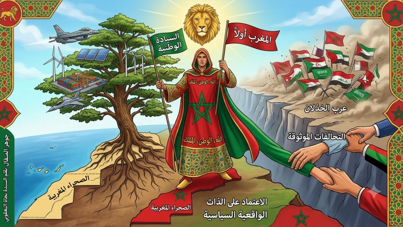 الْمَغْرِبُ أَوَّلًا.. سِيَادَةُ الْقَرَارِ وَوَاجِبُ حِمَايَةِ الْوَطَنِ فِي زَمَنِ خِذْلَانِ “الْأَشِقَّاءِ”: سُقُوطُ وَرَقَةِ التُّوتِ.. لِمَاذَا يَحِقُّ لِلْمَغْرِبِ أَنْ يُدِيرَ ظَهْرَهُ لِشِعَارَاتِ الْوَهْمِ وَيَبْنِيَ تَحَالُفَاتِ الْوَاقِعِ؟