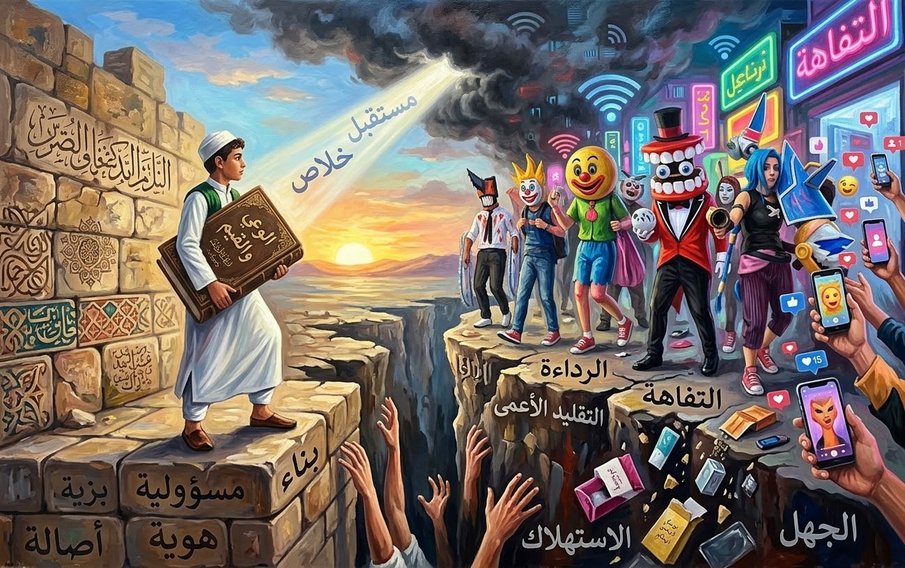 سُقُوطٌ فِي فَخِّ الرَّدَاءَةِ، أَزْمَةُ الْوَعْيِ وَالْقِيَمِ: عِنْدَمَا تَتَخَلَّى الشَّوَارِعُ عَنْ هُوِيَّتِهَا لِصَالِحِ مُسْتَنْقَعِ التَّفَاهَةِ… مَظَاهِرُ الِانْسِلَاخِ الْقِيَمِيِّ، وَغَرَقُ النَّاشِئَةِ فِي مُسْتَنْقَعِ الِاسْتِيرَادِ الثَّقَافِيِّ
