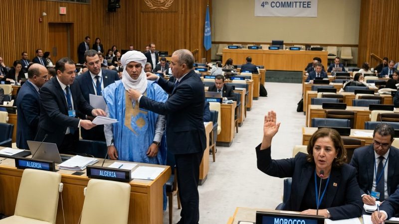 فَضِيحَةٌ فِي الْأُمَمِ الْمُتَّحِدَةِ: نظام الْجَزَائِرِ يصْنَعُ “صَحْرَاوِيِّينَ مُزَيَّفِينَ”مِنْ”مُوَظَّفِيه الْحُكُومِيِّينَ” وَأَجَانِبَ مَأْجُورِينَ… لِمَاذَا تَخْشَى الْجَزَائِرُ إِيفَادَ أَبْنَاءِ مُخَيَّمَاتِ تِنْدُوفَ إِلَى الْأُمَمِ الْمُتَّحِدَةِ؟